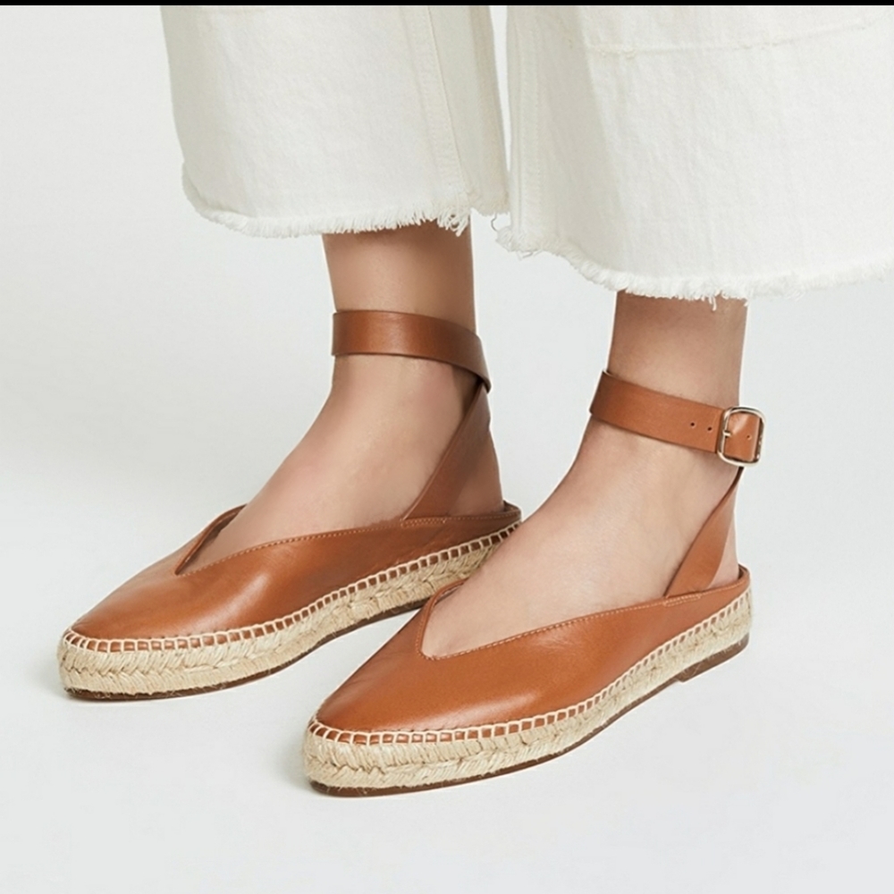 Espadrilles Stewart Weitzman Brown Toga flats - Picture 1 of 6